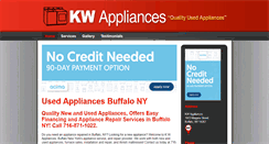 Desktop Screenshot of kwappliances.com